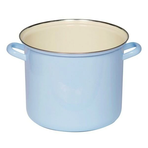 Riess Emaille Riess Topf Aus Emaille In Pastell-blau 24 Cm 4 Riess Emaille Riess Topf Aus Emaille In Pastell-blau 24 Cm – Bild 2