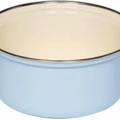 Riess Emaille Riess Kasserolle Aus Emaille In Pastell-blau 18 Cm
