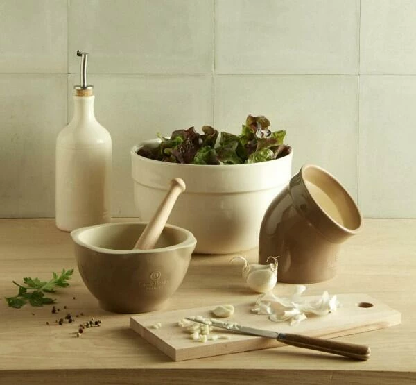 Emile Henry Salzfass In Ton 4 Emile Henry Salzfass In Ton – Bild 2