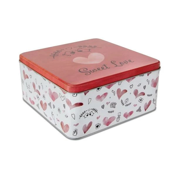 Städter Gebäckdose Sweet Love 16,5 X 16,5 Cm / H 8 Cm Bunt Quadratisc 3 Städter Gebäckdose Sweet Love 16,5 X 16,5 Cm / H 8 Cm Bunt Quadratisc