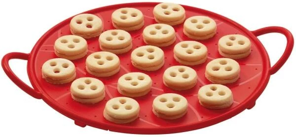 Kuhn Rikon Spritzschutz Silikon Rot 26cm 5 Kuhn Rikon Spritzschutz Silikon Rot 26cm – Bild 3