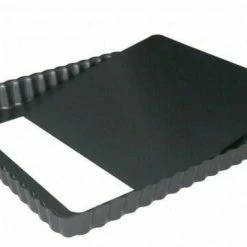 De Buyer Tortenform Quadratisch Mit Abnehmbaren Boden 23 X 23 X 2,7 Cm