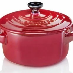 Le Creuset Mini Cocotte In Kirschrot Metallic
