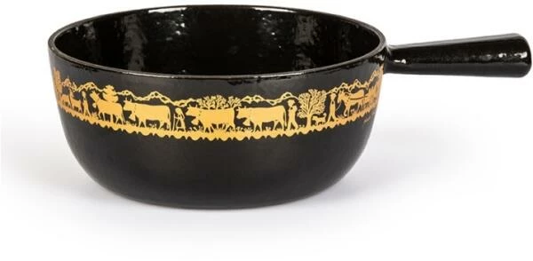 Stöckli Käsefondue-Caquelon Classic Alpaufzug, Schwarz 24 Cm / 3 L 3 Stöckli Käsefondue-Caquelon Classic Alpaufzug, Schwarz 24 Cm / 3 L