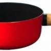 Stöckli Käsefondue-Caquelon Emotion Mit Holzgriff, Rot-schwarz 21 Cm / 2,6 L -Le Creuset Shop 7421 0214H