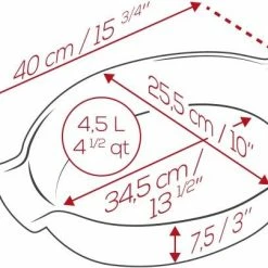 Appolia Auflaufform Oval In Rot 31 Cm Länge 11 Appolia Auflaufform Oval In Rot 31 Cm Länge -Le Creuset Shop APPOLIA DIMENSIONS Ovale 40 2