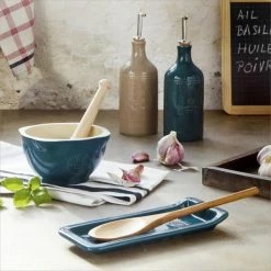 Emile Henry Mörser In Feu Doux -Le Creuset Shop EH 02XX Amb Utensils Mortar OilCruet SpoonRest A 4
