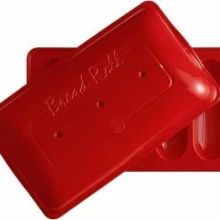 Emile Henry Mini Baguette-Set In Grand Cru -Le Creuset Shop EH 5519 345519 Moule 5MiniBaguettes Baker TopOpen