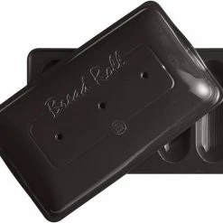 Emile Henry Mini Baguette-Set In Fusain -Le Creuset Shop EH 5519 795519 Moule 5MiniBaguettes Baker TopOpen