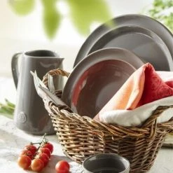 Emile Henry Suppen-/Pastateller In Feu Doux 8 Emile Henry Suppen-/Pastateller In Feu Doux -Le Creuset Shop EH 887X Amb Assiettes Plates SilexInBasket Outdoor V 6