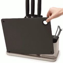 Joseph Joseph Küchenordnungshelfer Counterstore Mit Schneidebrett In Silber -Le Creuset Shop JJ Counter Store silver 85122 IU1 Squared neu 1 l