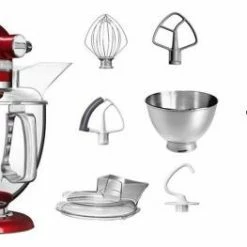 KitchenAid Küchenmaschine ARTISAN 175PS Liebesapfelrot Burgerprofi-Set