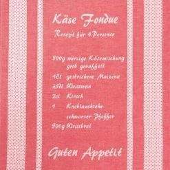 Küchentuch Fondue Nr. 1 Von KULTSCHTOFF, Rot