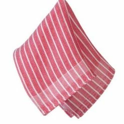 Allzwecktuch Weiße Querstreifen Von KULTSCHTOFF, Rot