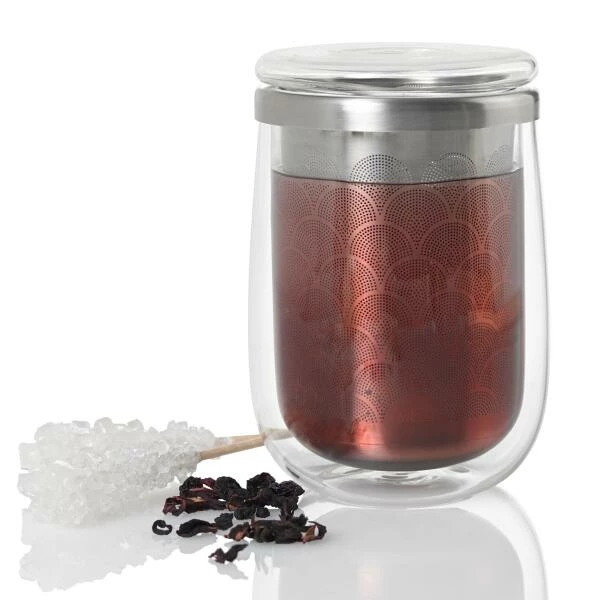 AdHoc Teeglas Mit Teefilter Fusion Glass, 0,4 L