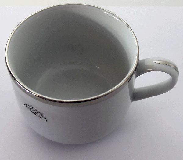 Pillivuyt Frühstückstasse Sancerre Mit Platinrand Frühstücksuntertasse 6 Pillivuyt Frühstückstasse Sancerre Mit Platinrand Frühstücksuntertasse – Bild 4